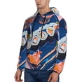 thumbnail image 3 of Naloa Colorful Sushi Food Art Men's Casual Hooded Collar Drawstring Hoodies Pullover Sweatshirts Casual Long Sleeve Shirts-3X-Large, 3 of 7