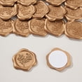 thumbnail image 1 of 100Pcs Wax Seal Stickers, Wedding Invitation Envelope Seal Stickers, Embossed Classic Decorative Sticker For Wedding Invitation Envelopes Christmas, 1 of 8