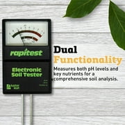Rapitest Electronic Soil Tester - Quick and Accurate pH & Fertility Testing - 3x6x12