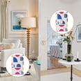 thumbnail image 4 of Yayeee Blank Wall Plate Cover 1-Gang 4.5"x2.7" Home Unused Decorative Outlet, Blue Retro Shapes, 4 of 7