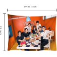 thumbnail image 2 of BTS Theme Party Birthday Supplies Backdrop BTS Bangtan Boys Tapestry Photo Decoration BTS Party Banner Backdrop for Home Wall Hanging(BAN-BTS), 2 of 4