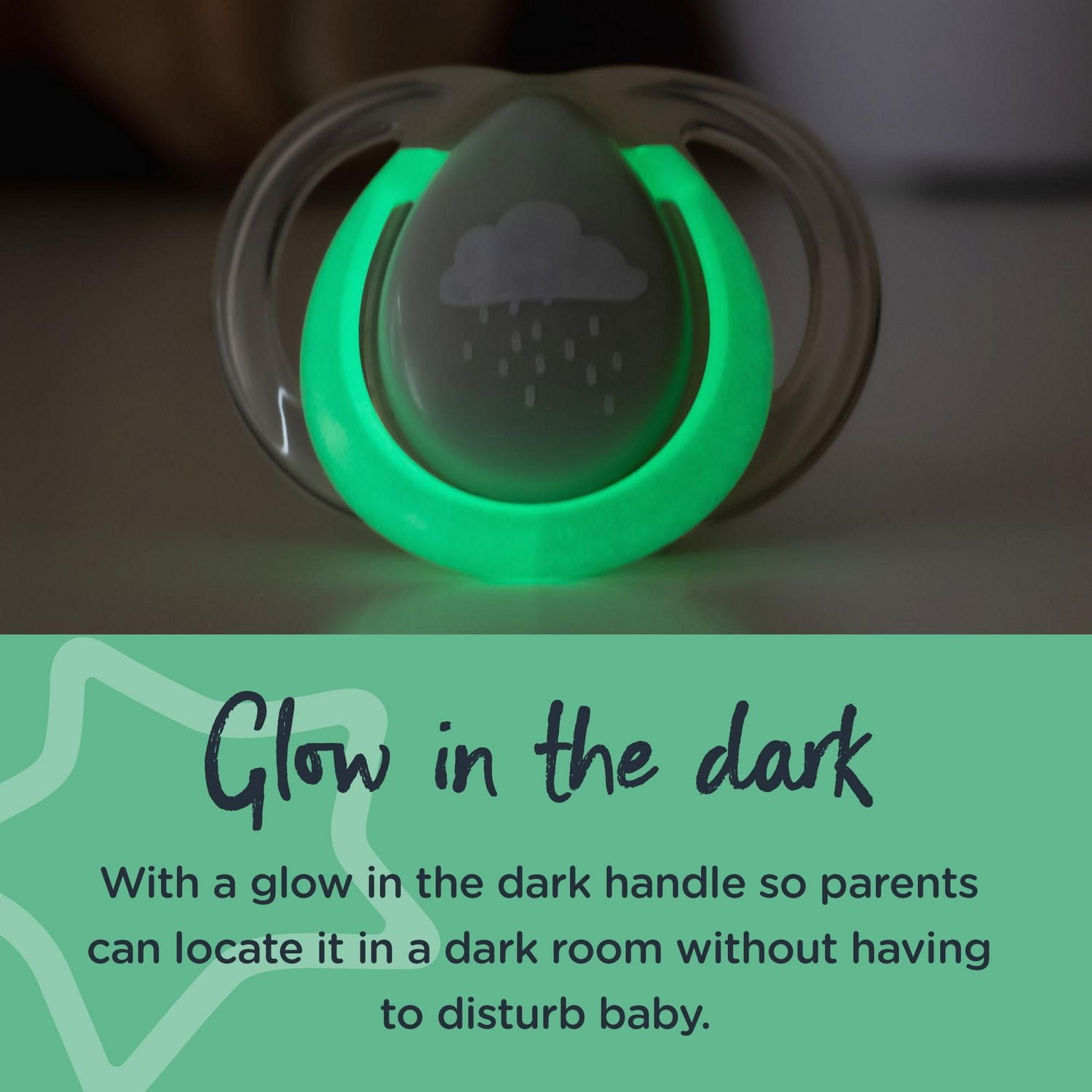 Tommee Tippee Pickapaci Mixed Pacifier 3 Pack, Breast-like, Ultralight and Night-Time Glow in the Dark, 0-6m, 3 Count