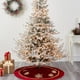 thumbnail image 5 of Herunwer Velvet Christmas Tree Skirt Fur Plush Tree Skirt Xmas Skirts for Merry Christmas Party Vintage Holiday Decorations, 5 of 6