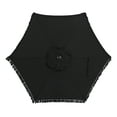 thumbnail image 3 of Better Homes & Gardens 7.5" Black Solid Print Round Fringe Patio Umbrella, 3 of 7