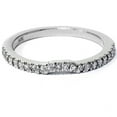 thumbnail image 1 of 1/5ct Curved Diamond Wedding Band 14K White Gold, 1 of 1