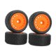 thumbnail image 3 of 4x Llantas RC Neumáticos Ruedas Repuestos Caucho Profesional DIY Modificado Reemplazo Naranja, 3 of 9