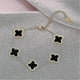thumbnail image 3 of Adjustable Four Leaf Clover Bracelet - Bracelet Gift For Birthday Mothers Day Valentines Day, 3 of 5