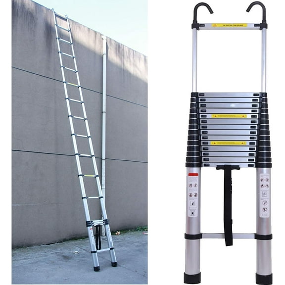 Dayplus Aluminum Folding 16.5FT Multi Purpose Telescopic Extension Ladder Heavy Duty 5M