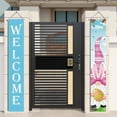 thumbnail image 5 of SLYNSHome Happy Easter Bunny Porch Banner Sign,Easter Gnome Front Door Decorative Hanging Welcome Banner Flag Spring Decoration, 5 of 9