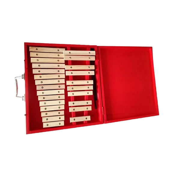Glockenspiel de 25 notas con 2 mazos para niños y niñas Hugo xilófono de juguete instrumento musical