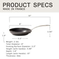 thumbnail image 5 of Made In Cookware - 8" Blue Carbon Steel Frying Pan - (Like Cast Iron, but Better) - Professional Cookware - Crafted in France - Induction Compatible, 5 of 7