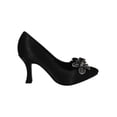 thumbnail image 2 of ZAPATILLA VESTIR LEON MUJER NEGRO SATIN 494936 LEON  494936p, 2 of 4