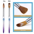 thumbnail image 4 of 4 Piece Colorful Nail Brush Set Acid Nail Brushes Brush Round Handle Acrylic Brush Nail Brush for Acrylic Application Nail Art Brush Nail Manicure Tools Size 8,10,12,14, 4 of 7
