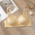 thumbnail image 2 of HomeDM Wireless Full Coverage Bra for Women No Underwire Bras Soft Support Push Up Seamless Bralettes Everyday Bra, Beige, 38B-C, 2 of 9