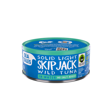 Sea Tales Skipjack Tuna MSC 5 Oz In Water No Salt