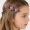 thumbnail image 2 of 4 estilos de pinzas para el pelo trenzadas con piedras de cristal brillantes, plástico + pedrería, sujeción segura que no daña el cabello, para mujeres y niñas, uso diario, fiestas y bodas, 2 of 4