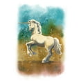 thumbnail image 1 of Unicorn, Watercolor (36x54 Giclee Gallery Art Print, Vivid Textured Wall Decor), 1 of 3