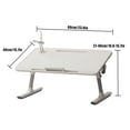 thumbnail image 6 of Lorelo Laptop Bed Tray Table, Height Angle Adjustable Laptop Bed Stand, Portable Lap Desk with Foldable Legs, Foldable Lap Tablet Table for Sofa Couch, 6 of 8