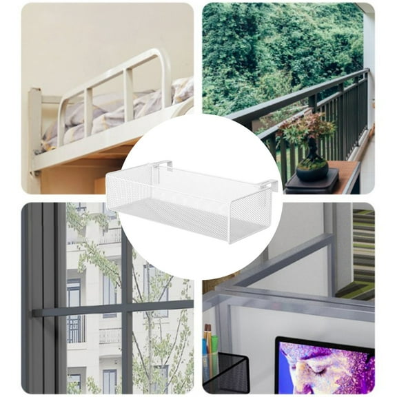 Steadline Crib Side Hanging Organizer Basket with Adjustable Hook Baby Bed Rail Storage Pouch for Diapers Wipes Bottles and Nursery Essentials