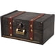 thumbnail image 5 of Caja de madera vintage con tapa abatible, pequeña caja decorativa para guardar joyas, recuerdos y baratijas Caja de madera decorativa vintage con cerradura, 5 of 7