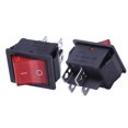 thumbnail image 3 of 5 x Red Illuminated Light On/Off DPST Boat Rocker Switch 16A/250V 20A/125V AC, 3 of 5