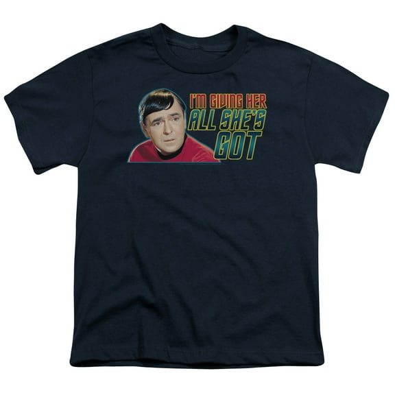 Star Trek Men's All She's Got T-shirt Navy