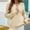 Beige, variant on hoksml Upgrade Your Style with this Knitted Sweater: Stay Fashionable and Warm!Ladies Autumn And Winter Loose Top Solid Color Long Sleeve Round Neck Round Neck Sweater on Clearance