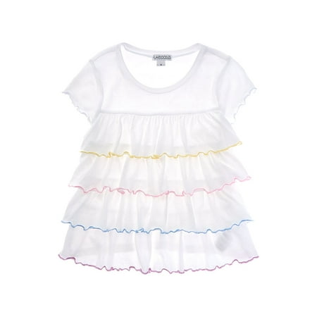 Flapdoodles girls Tiered Ruffle Top, 4