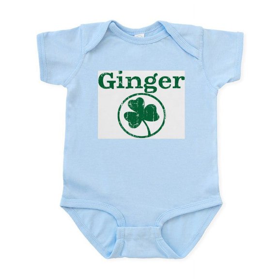 CafePress - Ginger Shamrock Infant Bodysuit - Baby Light Bodysuit, Size Newborn - 24 Months
