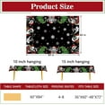 thumbnail image 2 of Christmas Jack Rectangle Tablecloth 60 x 84 Inch, Black Xmas Tree Decorative Cloth Dining Table Cover, Winter Holiday Snowflake Dinner Party Picnic Decoration, 2 of 6