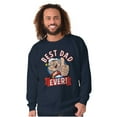 thumbnail image 3 of Popeye Cartoon Best Dad Ever Father Men's Crewneck Sweatshirt Brisco Brands S, 3 of 6