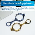thumbnail image 3 of TERAISE Handheld Reading Glasses Resin Lanyard Women Men,2.0x 2Pack, 3 of 8