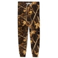 thumbnail image 4 of Men's Camo Pajama Pants Adjustable Drawstring Elastic Waist Lounge Pants Jogger Ankle Loose Fit Comfort Sleep Pants with Pockets ,3XL,Khaki, 4 of 7