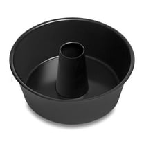 Coliware 10 inch Black Angel Food Cake Pan, Stainless Steel Non-stick Pound Cake Pan Mold with Tube