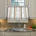 thumbnail image 2 of Yayeee Kitchen Curtains Tier Pair Light Filtering 27"x24" Rod Pocket Short Cafe Window Panel, Nautical Pattern, 2 of 7