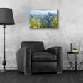 thumbnail image 4 of Epic Art 'Blue And Yellow Flower Field' by Carol Rowan, Acrylic Glass Wall Art, 24"x16", 4 of 8