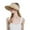 Khaki, variant on Fesfesfes Sun Visor Hats Women Large Brim Lace Band Summer UV Protection Beach Cap Outdoor Vacation Sun Visors