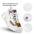 thumbnail image 3 of Kente Design African Print African Clothing Walking Shoes for Men Woman Lightweight Tennis Fashion Elastic Sports Shoes Cushion Basketball Shoes, 3 of 7