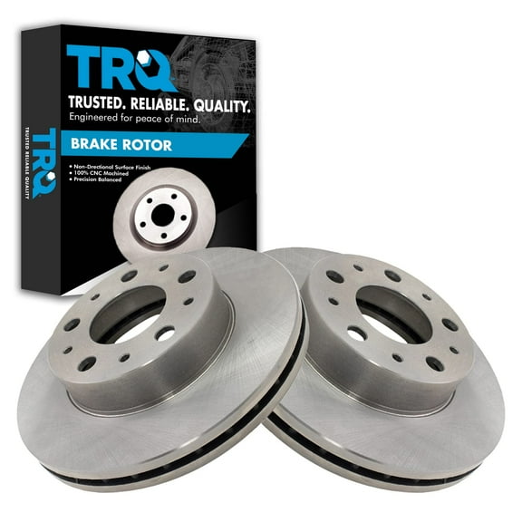 TRQ Front Brake Rotors Set Vented Fits Select 2014-2022 Ram ProMaster 1500 ProMaster 2500 ProMaster 3500