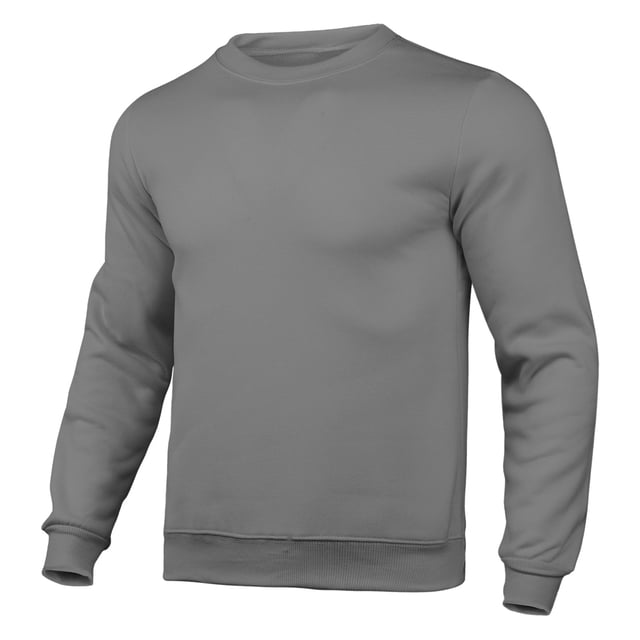 Chandail à Manches Longues pour Homme, Coupe Ajustée, Automne, Décontracté, Couleur Unie, Col Rond, avec Poche