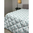 thumbnail image 2 of Sea Animals Down Alternative Comforter, Aquatic Dolphin Leaf Ornamentals Abstract Art Playful Fish, Microfiber Quilt for All Season, 5 Sizes, Blue White, by Ambesonne, 2 of 3