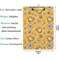 thumbnail image 2 of FMSHPON Fresh Honey Bee Sunflowers Pattern Clipboard Hardboard Wood Nursing Clip Board and Pull for Standard A4 Letter 13x9 inches, 2 of 5