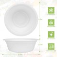 thumbnail image 6 of Treamon White Paper Bowls, Disposable Compostable Bowls, 12 oz 200 Count, 6 of 6