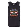 thumbnail image 2 of Wild Bobby, American By Birth Christian By Choice USA Flag Inspirational/Christian Mens Graphic Tank Top, Black, Small, 2 of 3