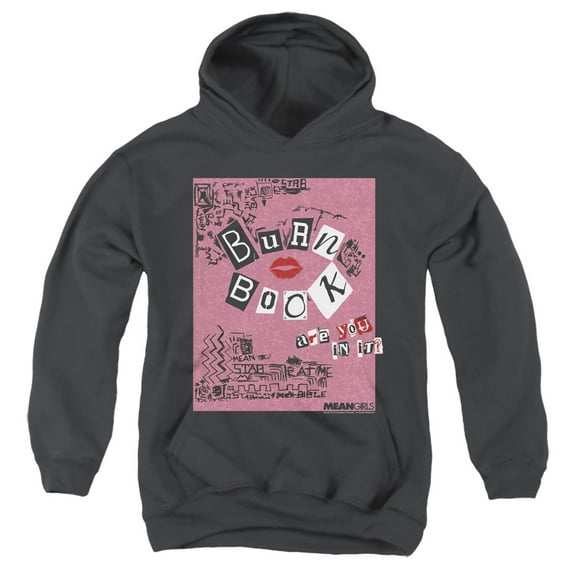 Mean Girls - Burn Book - Youth Hooded Sweatshirt - Large