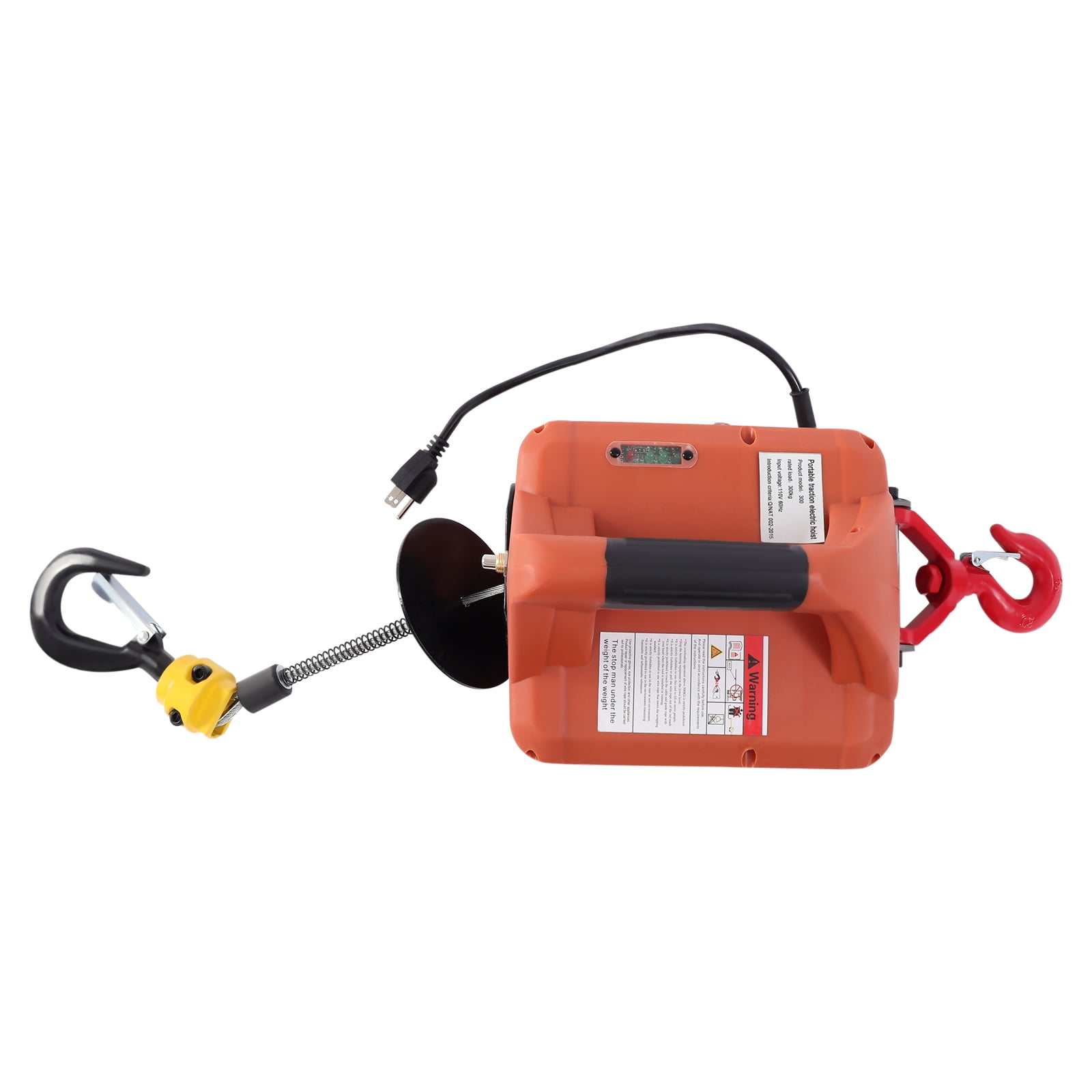 Portable 3-in-1 Electric Winch Hoist Winch Crane Lift 300kg/660 lbsw/ Remote Gardens, Forests, Factories, Warehouses, Garages