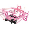 thumbnail image 3 of Race Car Track Toys, Educational  Track Toy Stable With Coconut Tree For Pre School For Kids, 3 of 8