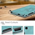 thumbnail image 6 of Fintie Case for Samsung Galaxy Tab A 8.0 2019 Without S Pen Model (SM-T290 Wi-Fi, SM-T295 LTE), Slim Vegan Leather Folio Stand Cover, Turquoise/Brown, 6 of 7