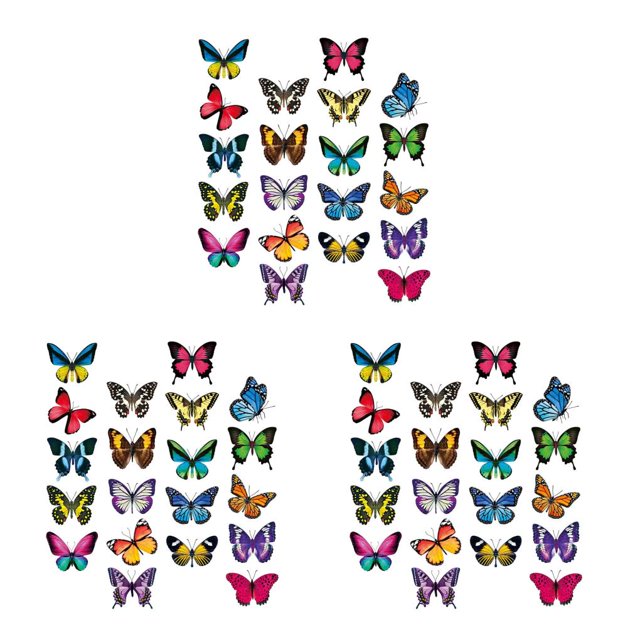 Matsuzay Pegatinas de mariposa para ventana, adhesivos anticolisión para ventana, calcomanías reutilizables, película para vidrieras Type1 NO1 Matsuzay CBP441475