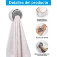 thumbnail image 3 of Ganchos Para Toallas De Baño, 6 Ganchos Para Toallas Sin Taladrar, Colgador De Toallas Para Cocina Y Baño, Porta Toallas De ABS, Ideal Para Hogar Y Alquiler, 3 of 3